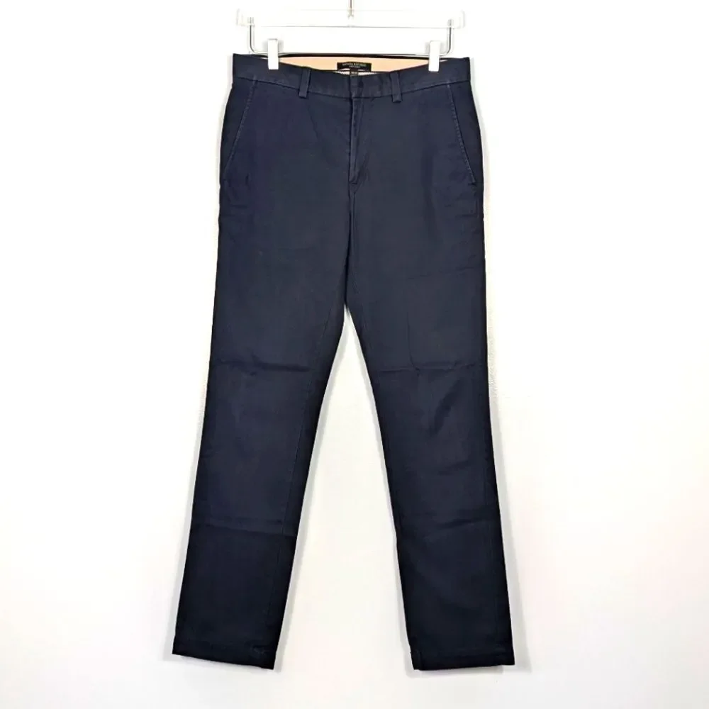 Banana Republic Men's Aiden Chino Pants 30x32 Navy Blue